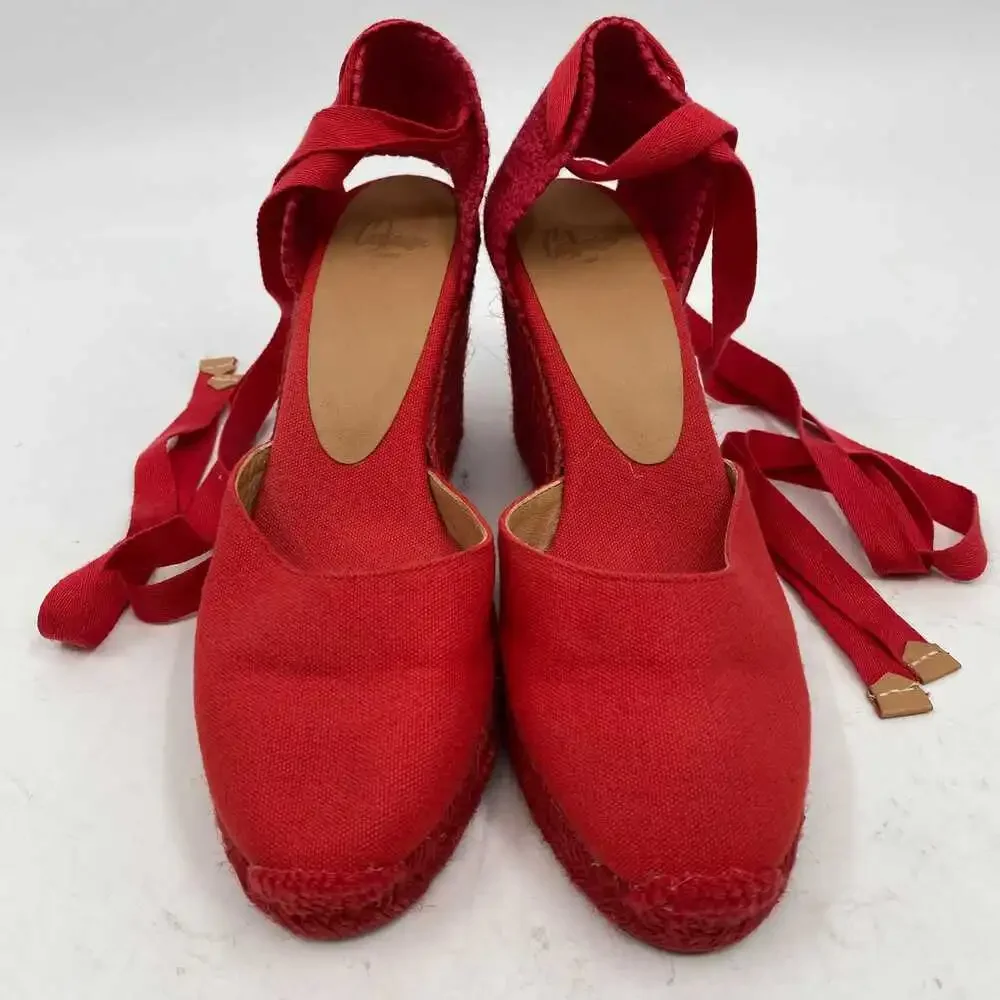 Castaner Red Espadrille Wedges | Women’s EU39 Regular